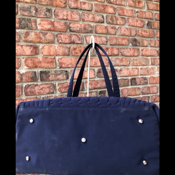 Vera Bradley Quilted Blue Microfiber Diaper Tote - Picture 7 of 12